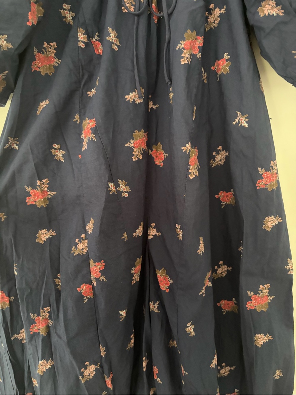 Free People Bop Around Navy/Floral Jumpsuit NWT - Picture 4 of 16